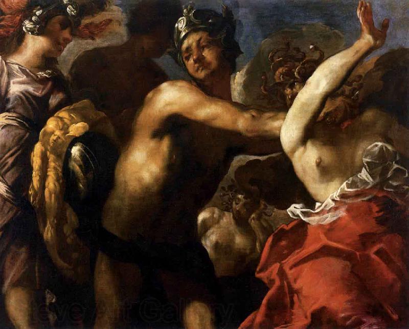 Maffei, Francesco Perseus Beheading Medusa Spain oil painting art